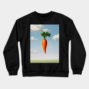 The Dangled Carrot: I Dwell in Possibility by Emily Dickinson on a Dark Background Crewneck Sweatshirt